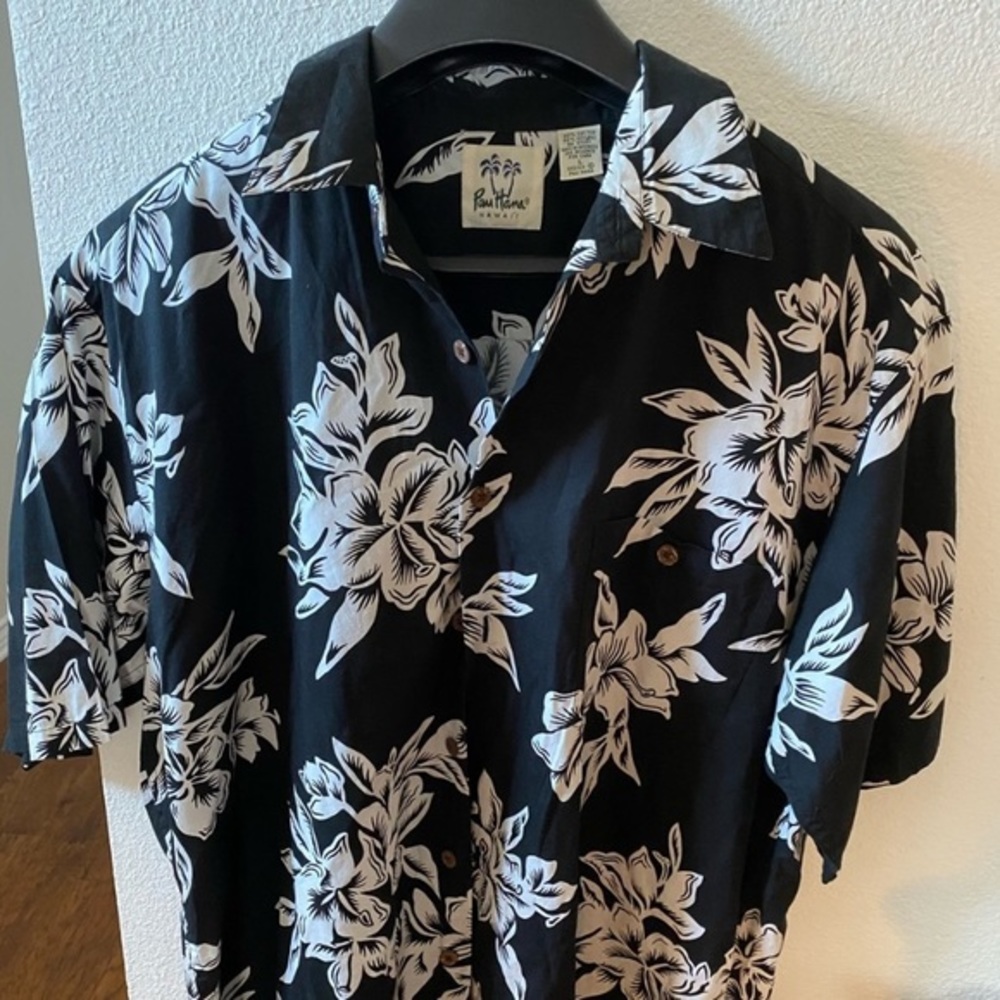 PAU HANA I mens Hawaiian print I like NEW
